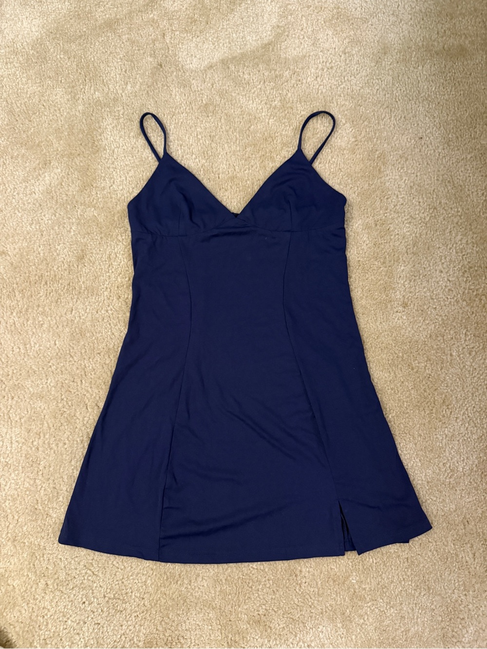 NAVY BLUE MINI DRESS — SIZE LARGE